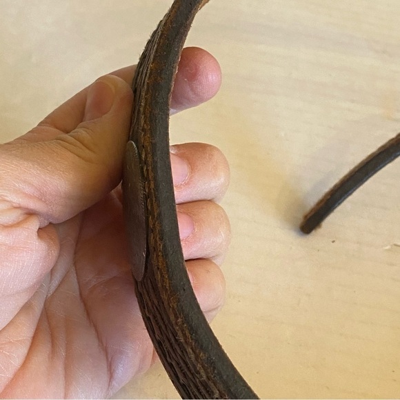 RARE Sunset Trails Sterling & 10k Gold Engraved CONCHO Ranger Belt Buckle - Picture 15 of 16